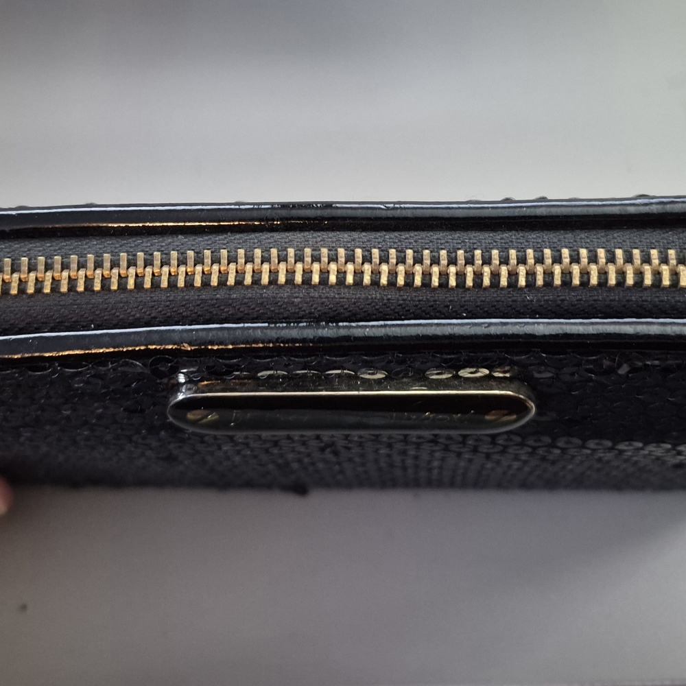 Betsey Johnson Black Sequin Wallet - Picture 3 of 5